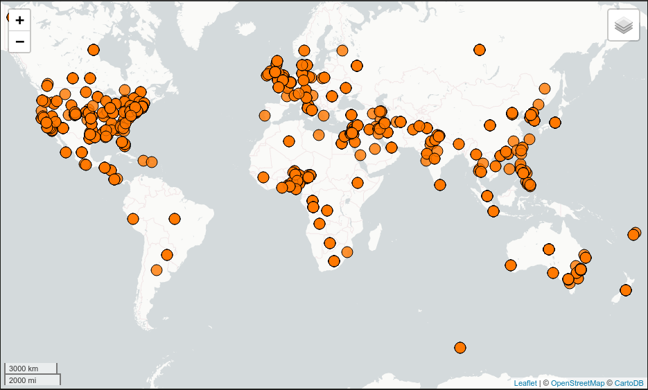 Visualizing quick-start data with Leaflet